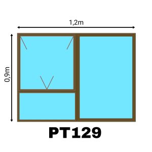 ALUM WIND PT129 CLEAR (NEUTRON) (YELLOW)